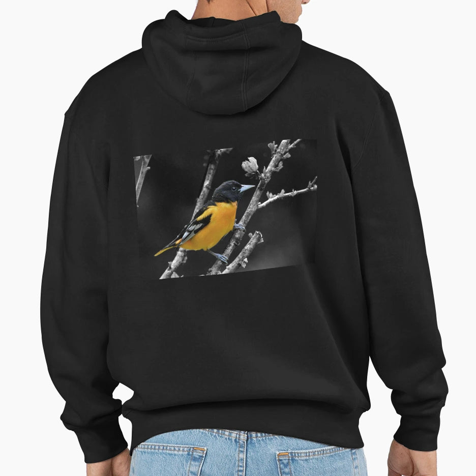Baltimore Oriole Hoodie - Custom Art Print Unisex - T-Shirt, Sweatshirt, Hoodie
