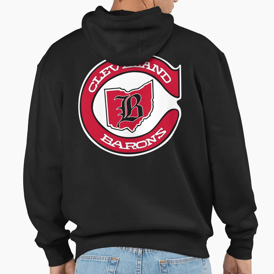 Cleveland Barons Logo Hoodie - Novelty Apparel Unisex - T-Shirt, Sweatshirt, Hoodie