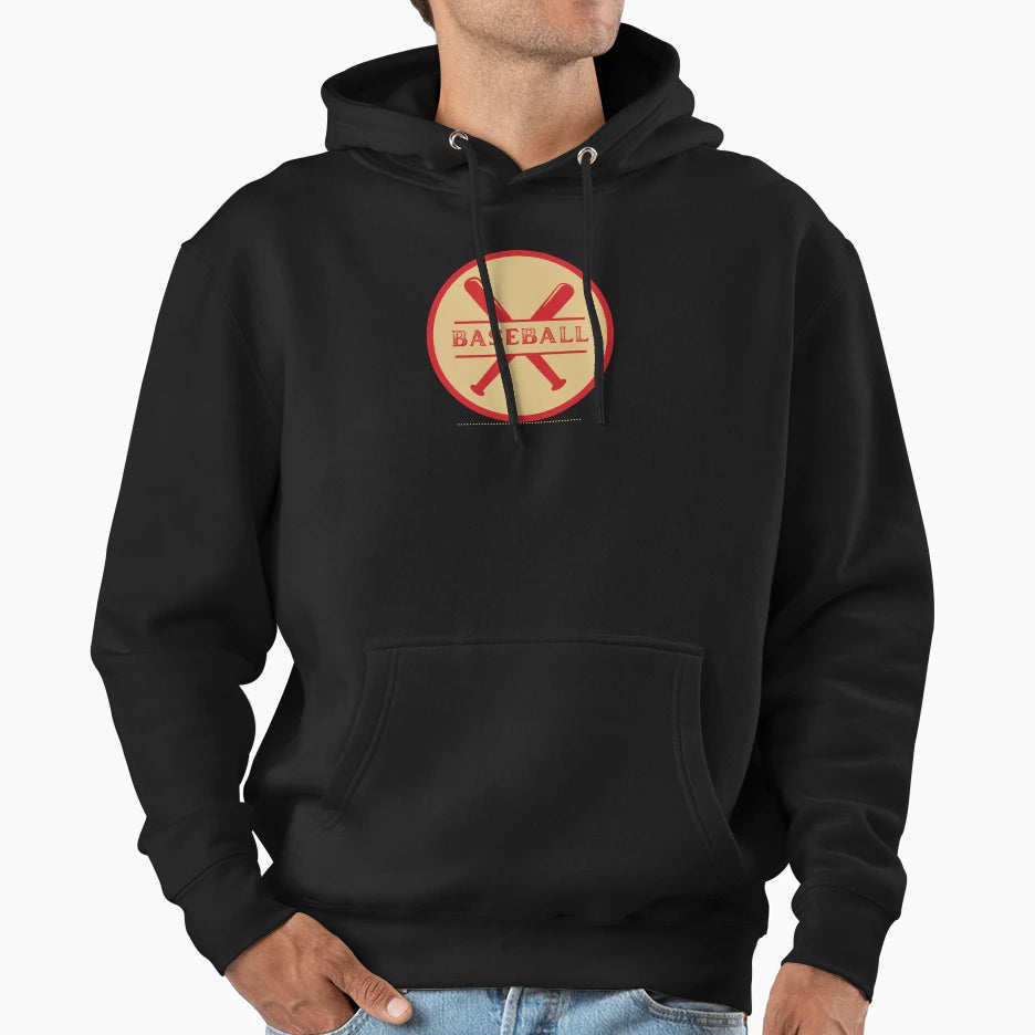 Baseball Red Hoodie - Streetwear Style Unisex - T-Shirt, Sweatshirt, Hoodie