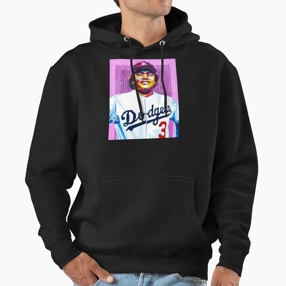 Fernando Valenzuela Hoodie - Custom Art Print Men Women - T-Shirt, Sweatshirt, Hoodie