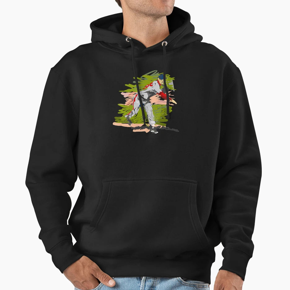 Baseball Hoodie - Casual Everyday Wear for Adults - T-Shirt, Sweatshirt, Hoodie
