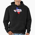 Texas Map Texas Flag Hoodie - Novelty Apparel Unisex - T-Shirt, Sweatshirt, Hoodie