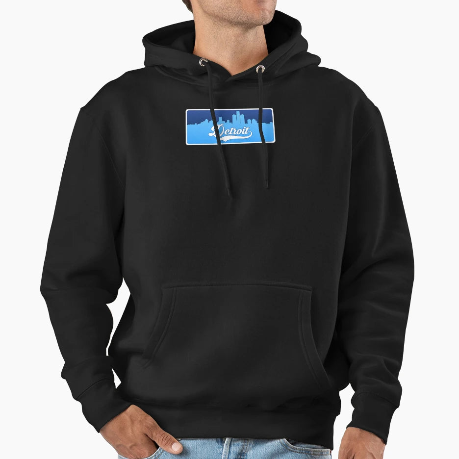 Detroit Football Skyline Hoodie - Casual Everyday Wear for Adults - T-Shirt, Sweatshirt, Hoodie