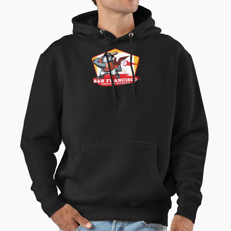 Usa American Baseball San Francisco Hoodie - Trendy Graphic Unisex - T-Shirt, Sweatshirt, Hoodie