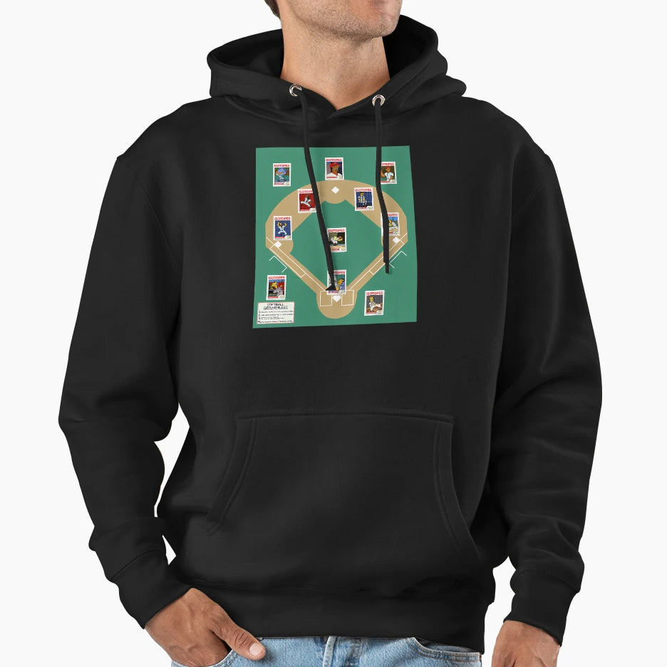 I Sotopes Softball Starting 9 Card Hoodie - Novelty Apparel Unisex - T-Shirt, Sweatshirt, Hoodie