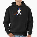 8 Bit Chicago Pixel Baseball Player Hoodie - Fun Novelty Design for Adults - T-Shirt, Sweatshirt, Hoodie