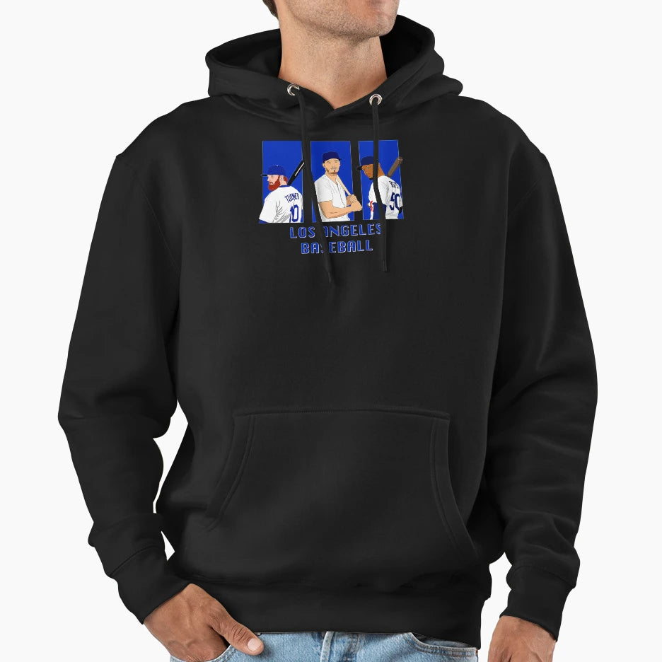 La Dodgers Los Angeles Baseball Hoodie - Fun Novelty Design Unisex - T-Shirt, Sweatshirt, Hoodie