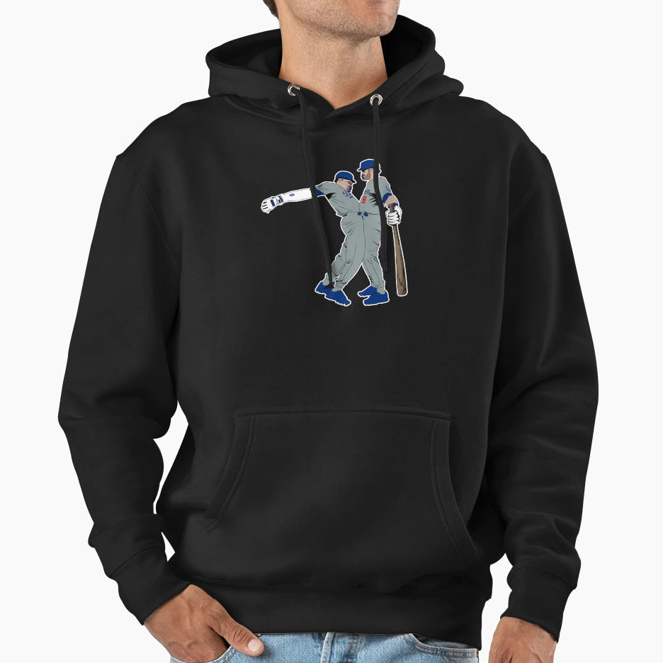 Dodger Dinger Crotch Bump Hoodie - Graphic Print Unisex - T-Shirt, Sweatshirt, Hoodie