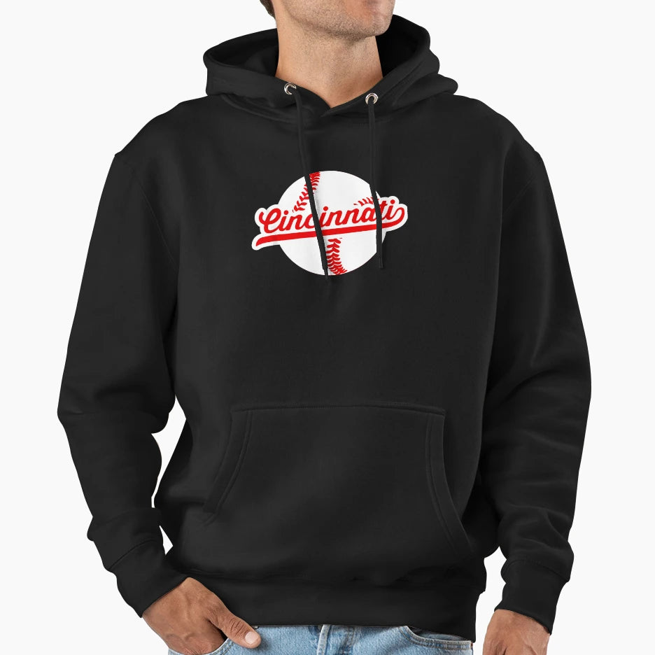 Cincinnati Baseball Baseball Fans Hoodie - Streetwear Style Unisex - T-Shirt, Sweatshirt, Hoodie