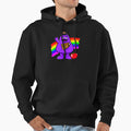 Rainbow Baseball Grimace Hoodie - Minimalist Print for Adults - T-Shirt, Sweatshirt, Hoodie