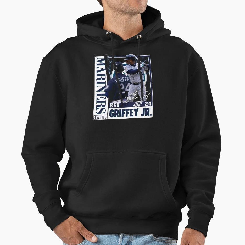 Ken Griffey Jr Seattle Baseball Legend Hoodie - Graphic Print for Adults - T-Shirt, Sweatshirt, Hoodie