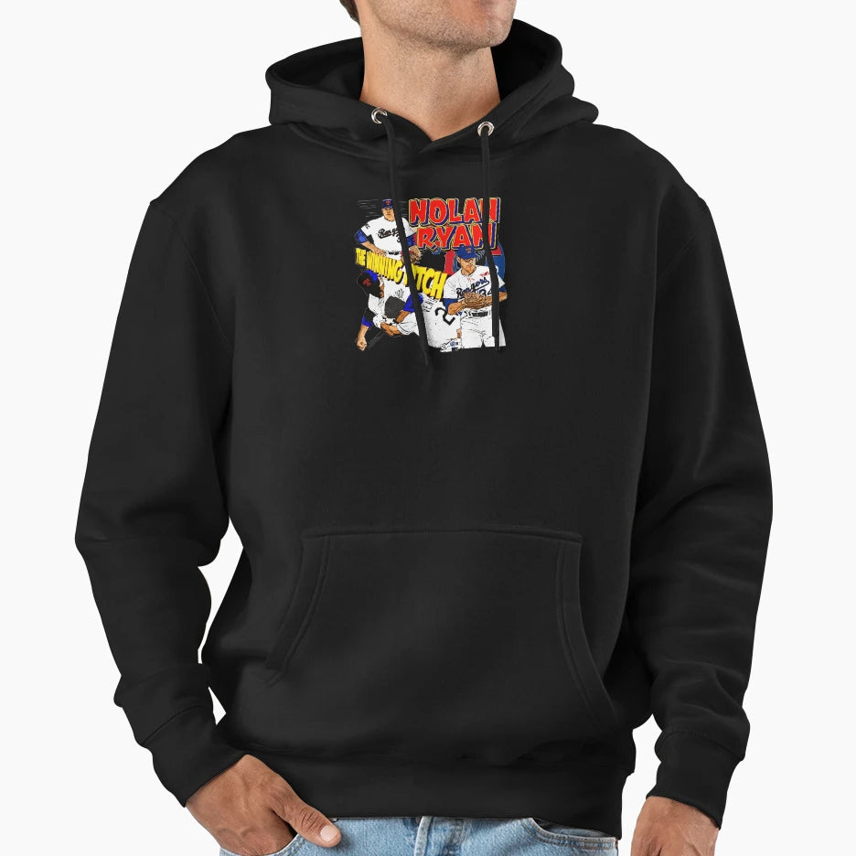 Nolan Ryan Baseball Hoodie - Casual Everyday Wear Men Women - T-Shirt, Sweatshirt, Hoodie
