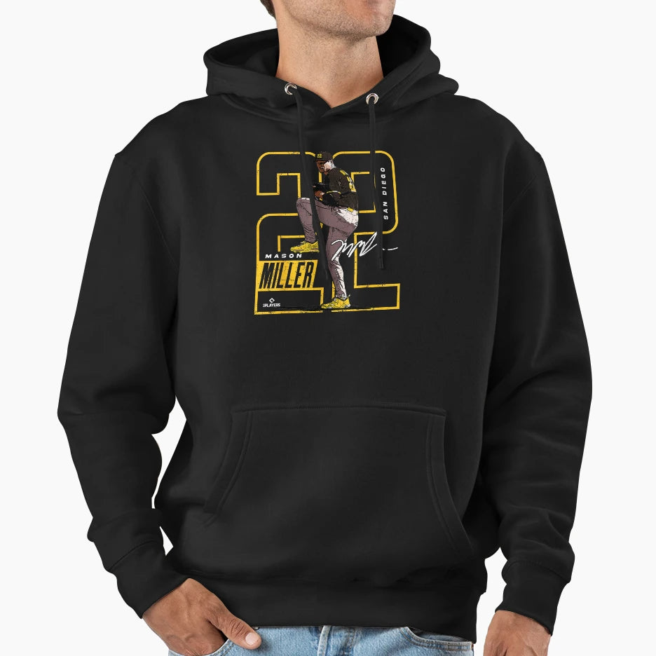 Mason Miller Shh Diego San Diego Baseball Hoodie - Aesthetic Graphic Unisex - T-Shirt, Sweatshirt, Hoodie