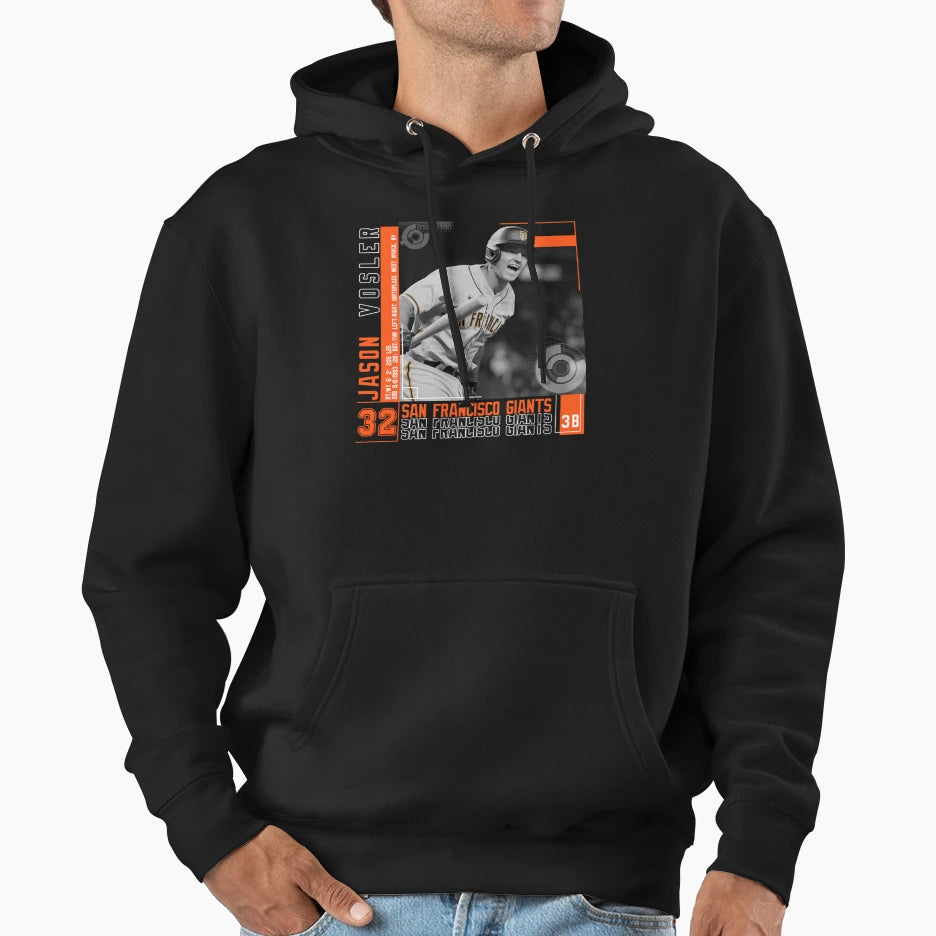Jason Vosler Baseball Hoodie - Casual Everyday Wear for Adults - T-Shirt, Sweatshirt, Hoodie