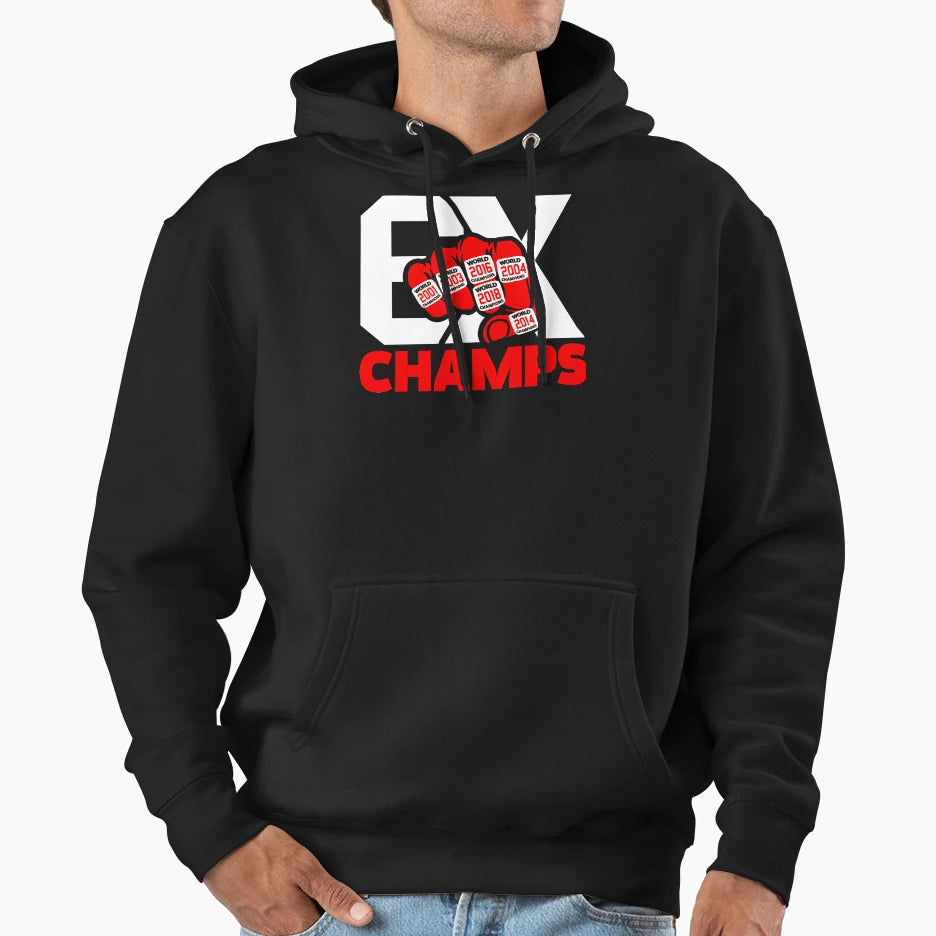 6X Champs 6 Ring Hoodie - Graphic Print Men Women - T-Shirt, Sweatshirt, Hoodie