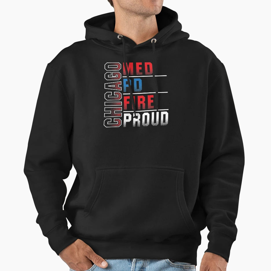 Chicago Med Chicago Pd Chicago Fire T-Shirt - Novelty Apparel Men Women - T-Shirt, Sweatshirt, Hoodie