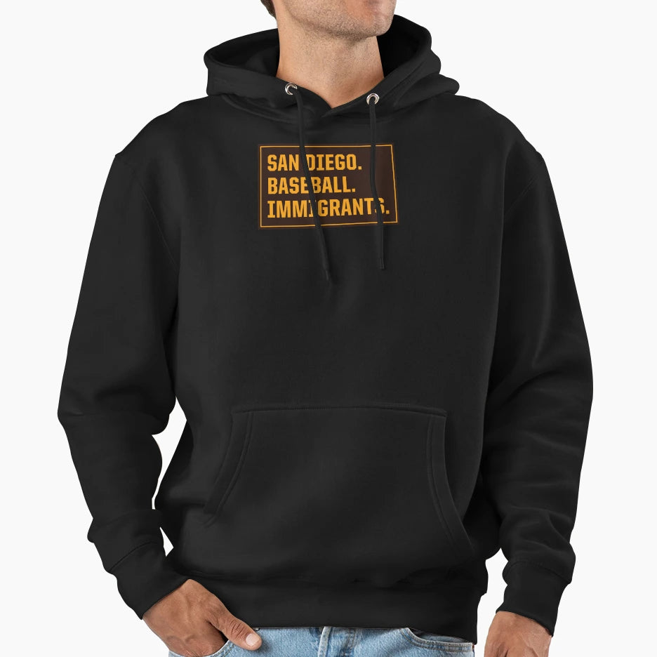 San Diego Baseball Immigrants Hoodie - Streetwear Style Unisex - T-Shirt, Sweatshirt, Hoodie