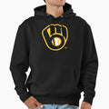 Milwaukee B R E W E R S Logo Hoodie - Novelty Apparel for Adults - T-Shirt, Sweatshirt, Hoodie