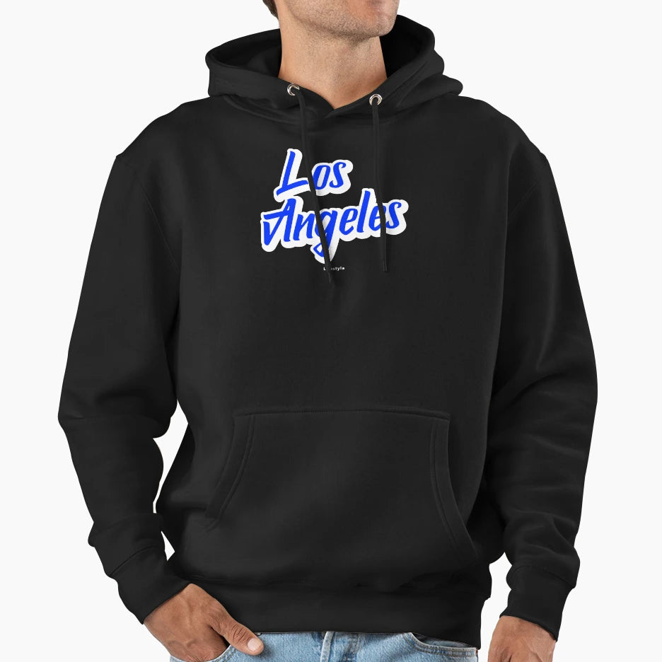 Los Angeles Lifestyle Royal Hoodie - Unique Graphic for Adults - T-Shirt, Sweatshirt, Hoodie