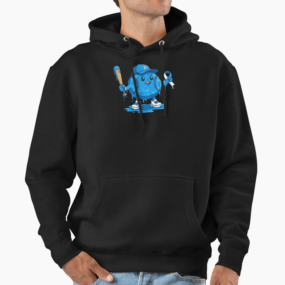 Diabetes Awareness Baseball Drip Ice Cream Hoodie - Novelty Apparel Unisex - T-Shirt, Sweatshirt, Hoodie