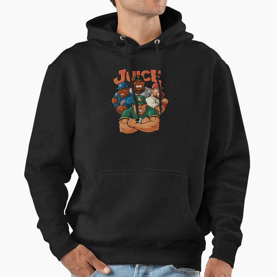 90S Juiced Up Baseball Hoodie - Aesthetic Graphic Men Women - T-Shirt, Sweatshirt, Hoodie