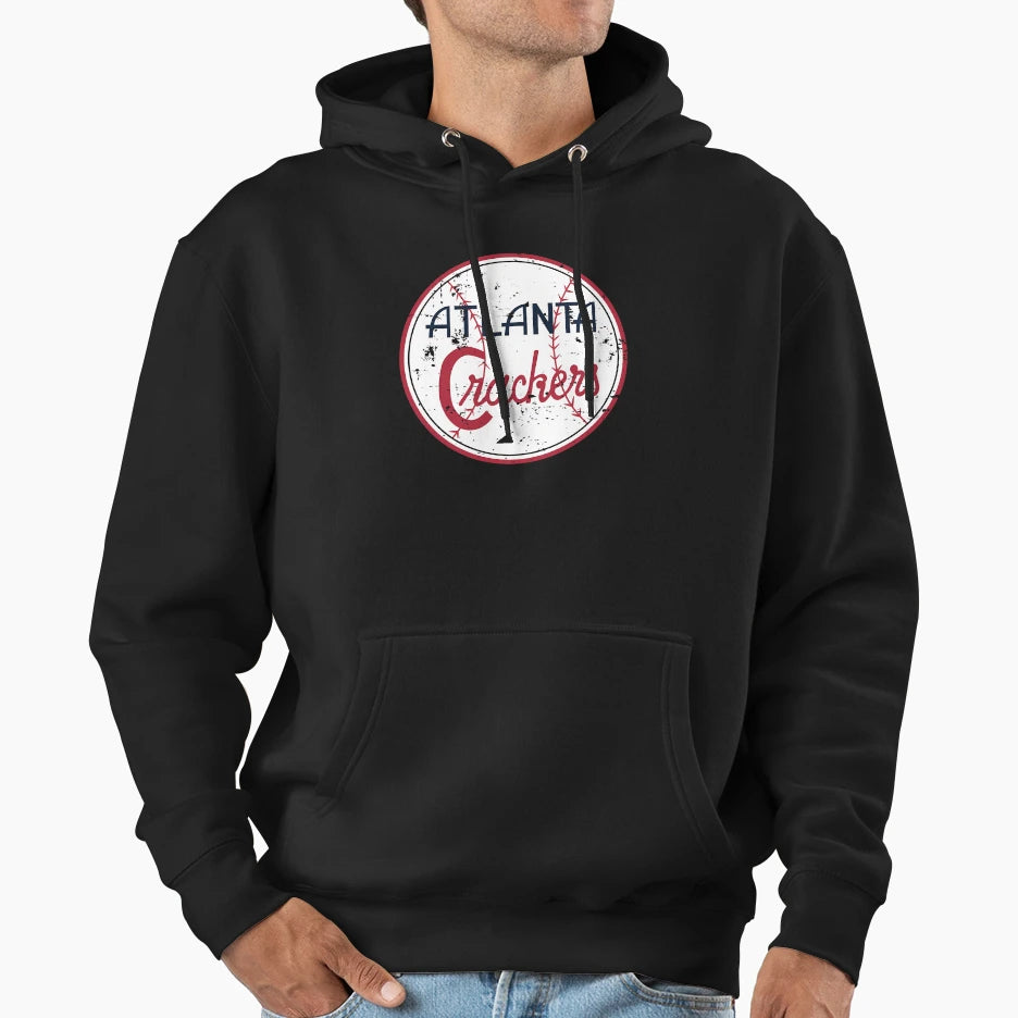 Atlanta Crackers Defunct Baseball Hoodie - Custom Art Print Unisex - T-Shirt, Sweatshirt, Hoodie