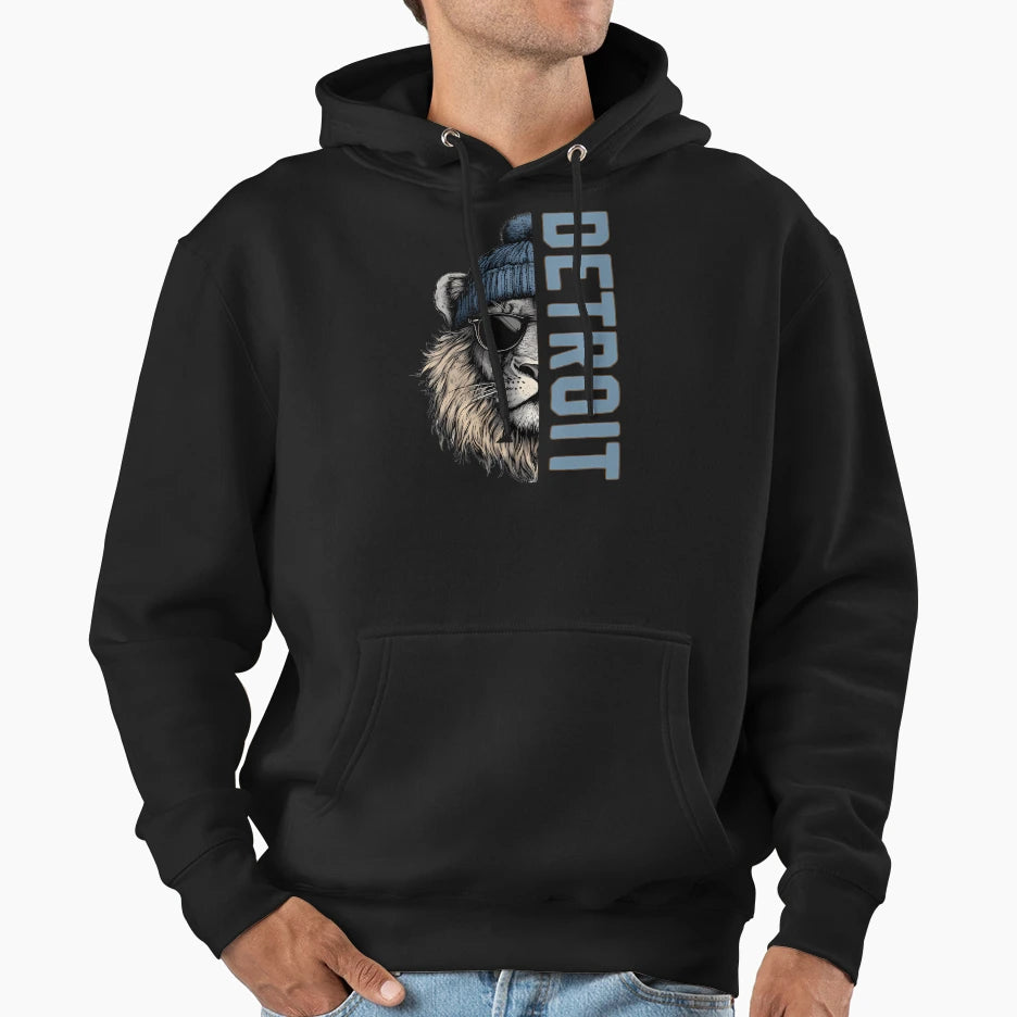 Monochrome Det Roit Lions Gameday Hoodie - Novelty Apparel Men Women - T-Shirt, Sweatshirt, Hoodie