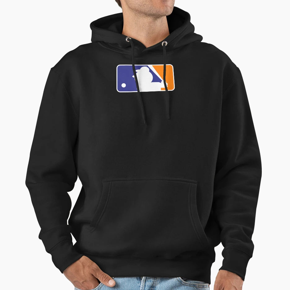 Mr Met Baseball League Logo Hoodie - Novelty Apparel Men Women - T-Shirt, Sweatshirt, Hoodie