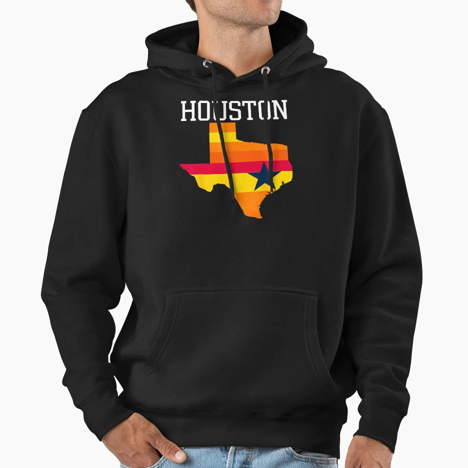 Houston Texas Hoodie - Graphic Print Men Women - T-Shirt, Sweatshirt, Hoodie