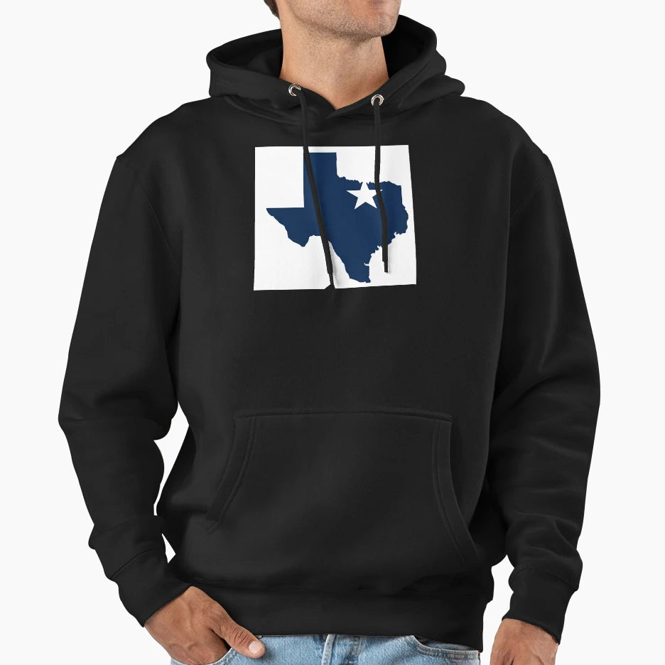 State Texas Dallas Cowboys Logo Hoodie - Novelty Apparel Men Women - T-Shirt, Sweatshirt, Hoodie