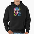 Detroit Lion Urban Neon Streetwear Hoodie - Novelty Apparel Unisex - T-Shirt, Sweatshirt, Hoodie