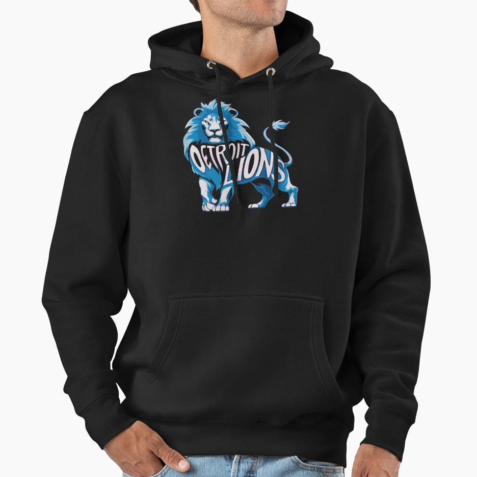 Detroit Lions Hoodie - Graphic Print for Adults - T-Shirt, Sweatshirt, Hoodie