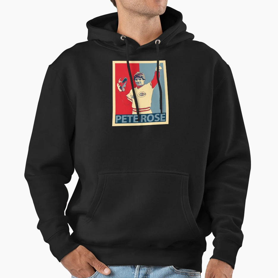 Pete Rose Charlie Hustle Legend Hoodie - Fun Novelty Design Unisex - T-Shirt, Sweatshirt, Hoodie