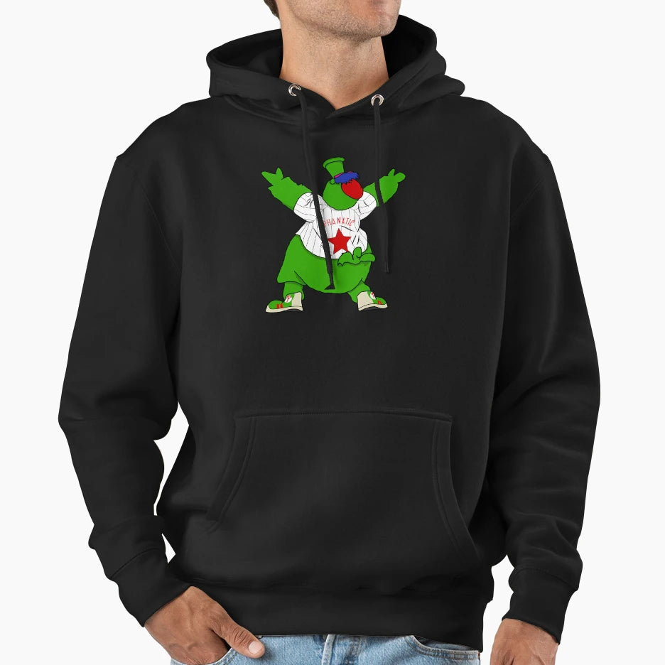 Phillie Phanatic Mascot Celebration Hoodie - Minimalist Print Unisex - T-Shirt, Sweatshirt, Hoodie