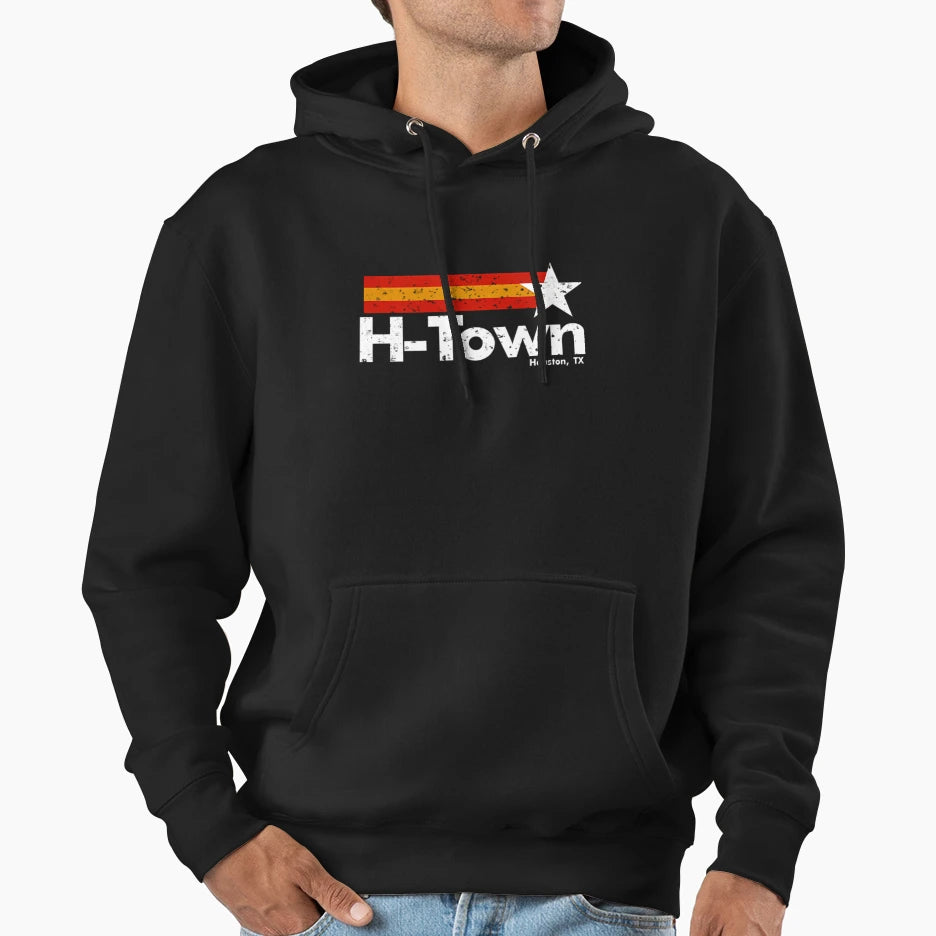 H Town Houston Texas 1 Hoodie - Fun Novelty Design Unisex - T-Shirt, Sweatshirt, Hoodie