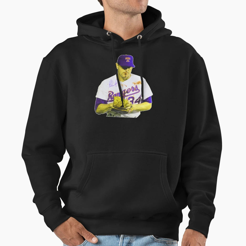 Nolan Ryan Fight Hoodie - Aesthetic Graphic for Adults - T-Shirt, Sweatshirt, Hoodie