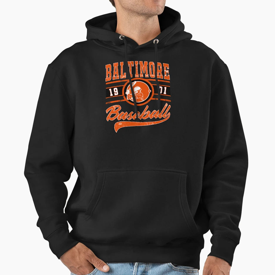 Baltimore Baseball Hoodie - Casual Everyday Wear for Adults - T-Shirt, Sweatshirt, Hoodie