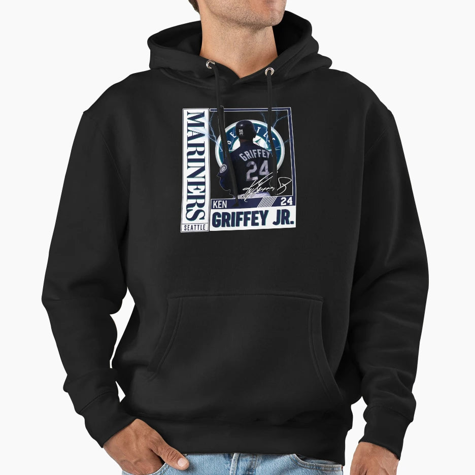 Ken Griffey Jr Seattle Baseball Hoodie - Fun Novelty Design for Adults - T-Shirt, Sweatshirt, Hoodie