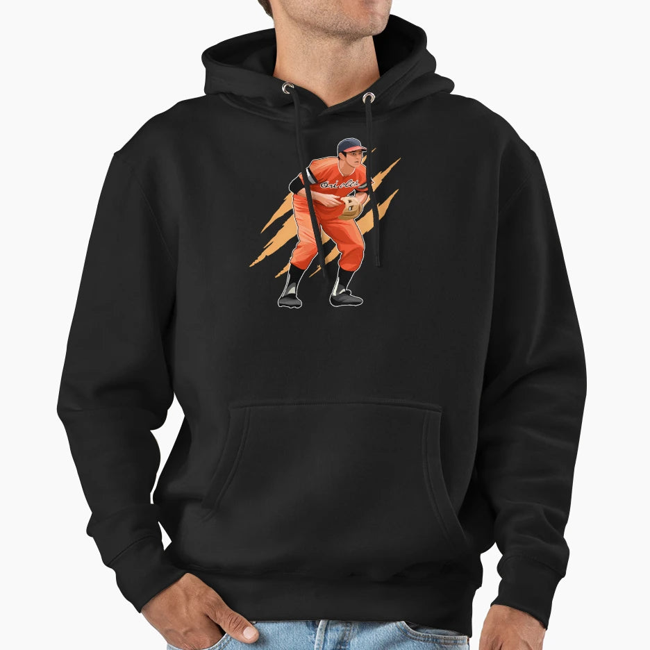 Brooks Robinson Get Ready Circa 1972 1 Hoodie - Trendy Graphic for Adults - T-Shirt, Sweatshirt, Hoodie
