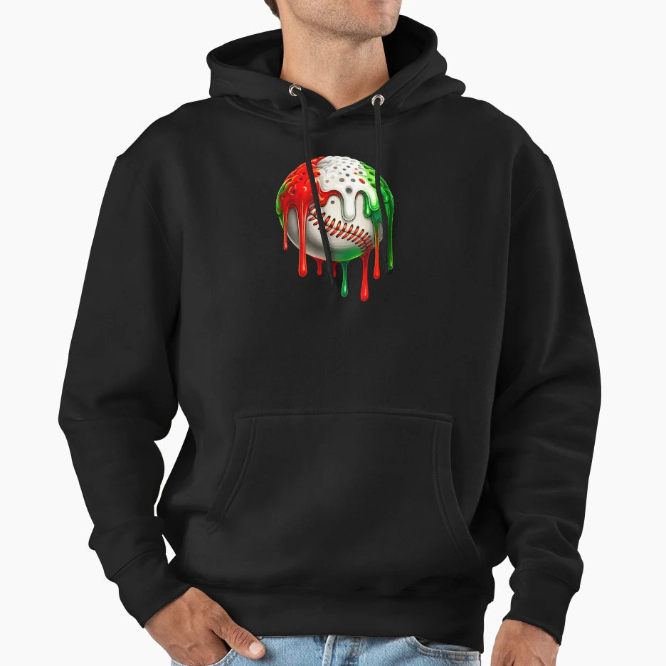 Baseball Hoodie - Custom Art Print Men Women - T-Shirt, Sweatshirt, Hoodie