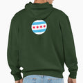 Chicago Flag Iconic Four Red Stars Hoodie - Minimalist Print Unisex - T-Shirt, Sweatshirt, Hoodie