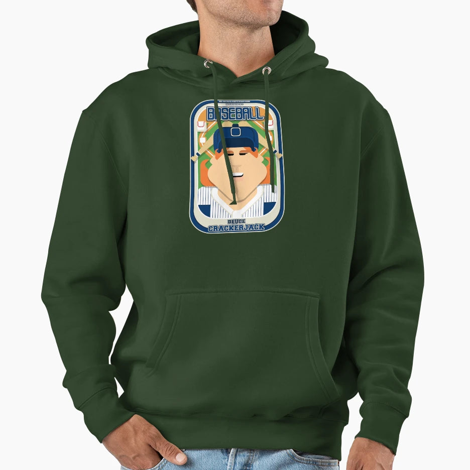 Baseball Blue Pinstripes Deuce Hoodie - Aesthetic Graphic Men Women - T-Shirt, Sweatshirt, Hoodie
