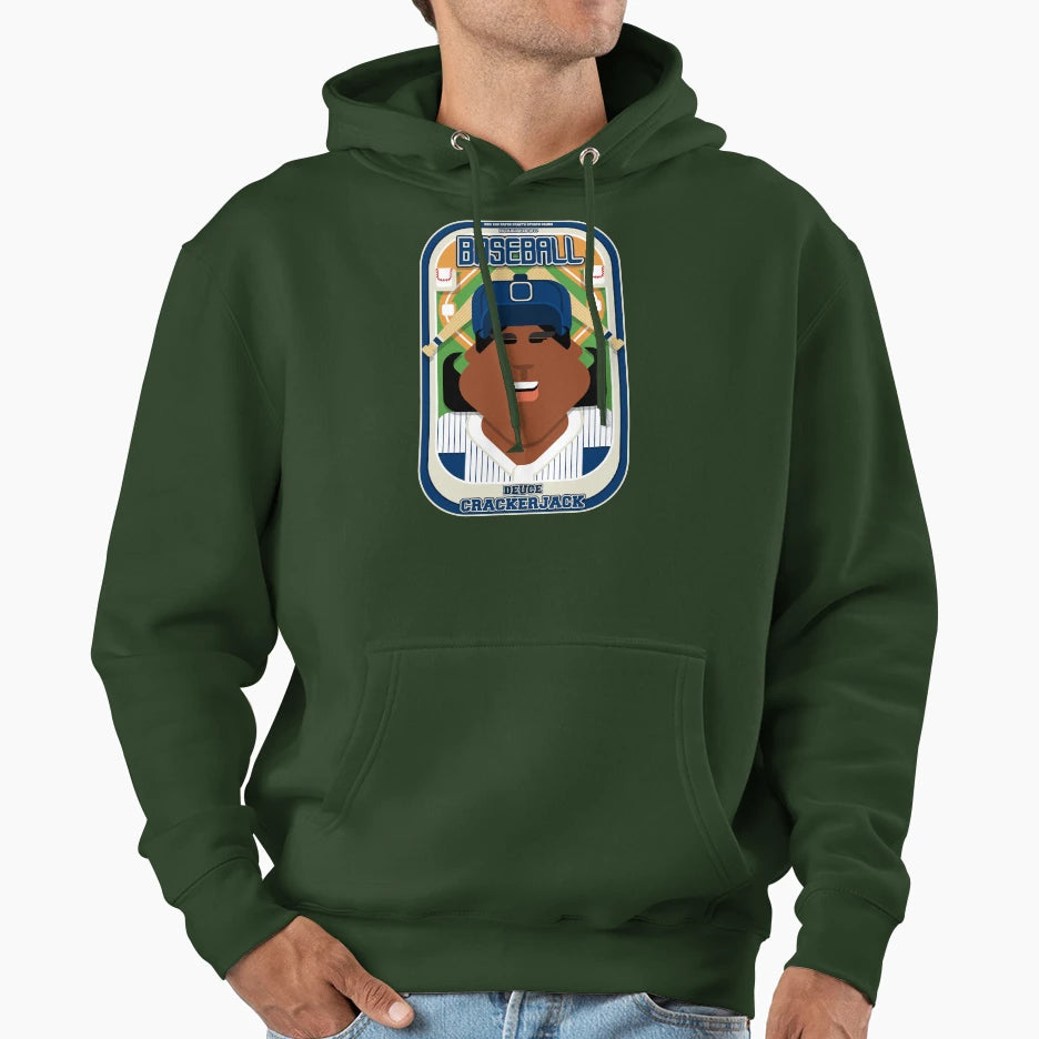 Baseball Blue Pinstripes Deuce Hoodie - Custom Art Print Men Women - T-Shirt, Sweatshirt, Hoodie
