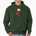 Letter C Festive Stocking Hoodie - Fun Novelty Design Unisex - T-Shirt, Sweatshirt, Hoodie