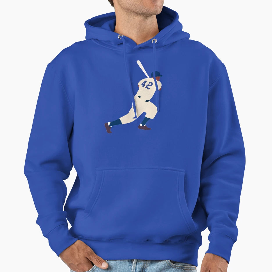 Jackie Robinson Hoodie - Aesthetic Graphic for Adults - T-Shirt, Sweatshirt, Hoodie