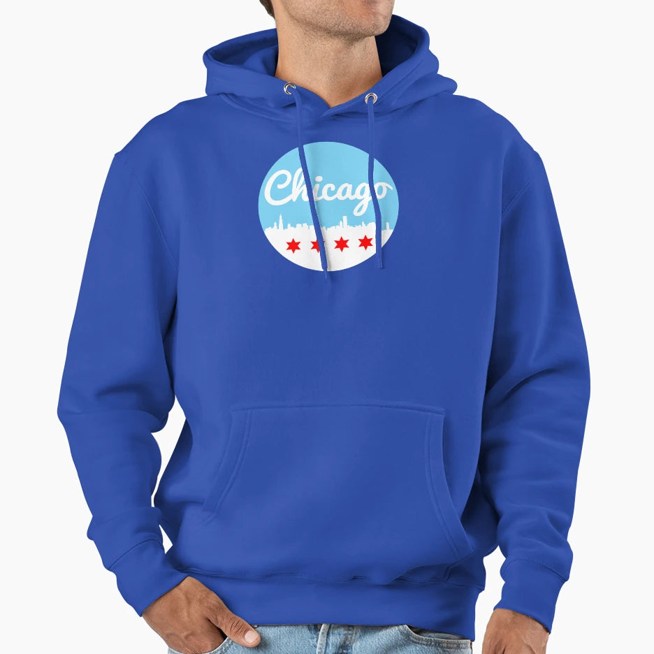 Chicago Hoodie - Minimalist Print Unisex - T-Shirt, Sweatshirt, Hoodie