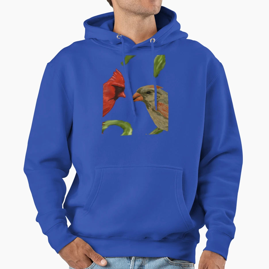 Cardinal Love Hoodie - Graphic Print Men Women - T-Shirt, Sweatshirt, Hoodie