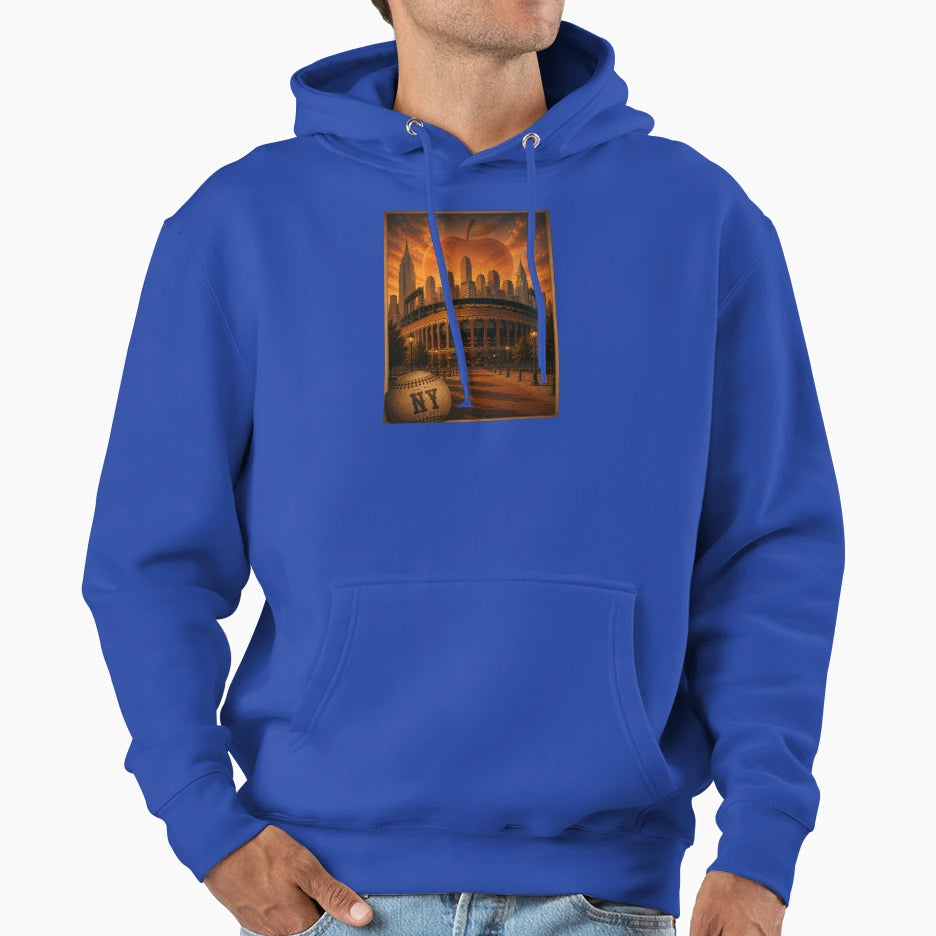 New York Baseball Haven Hoodie - Minimalist Print for Adults - T-Shirt, Sweatshirt, Hoodie