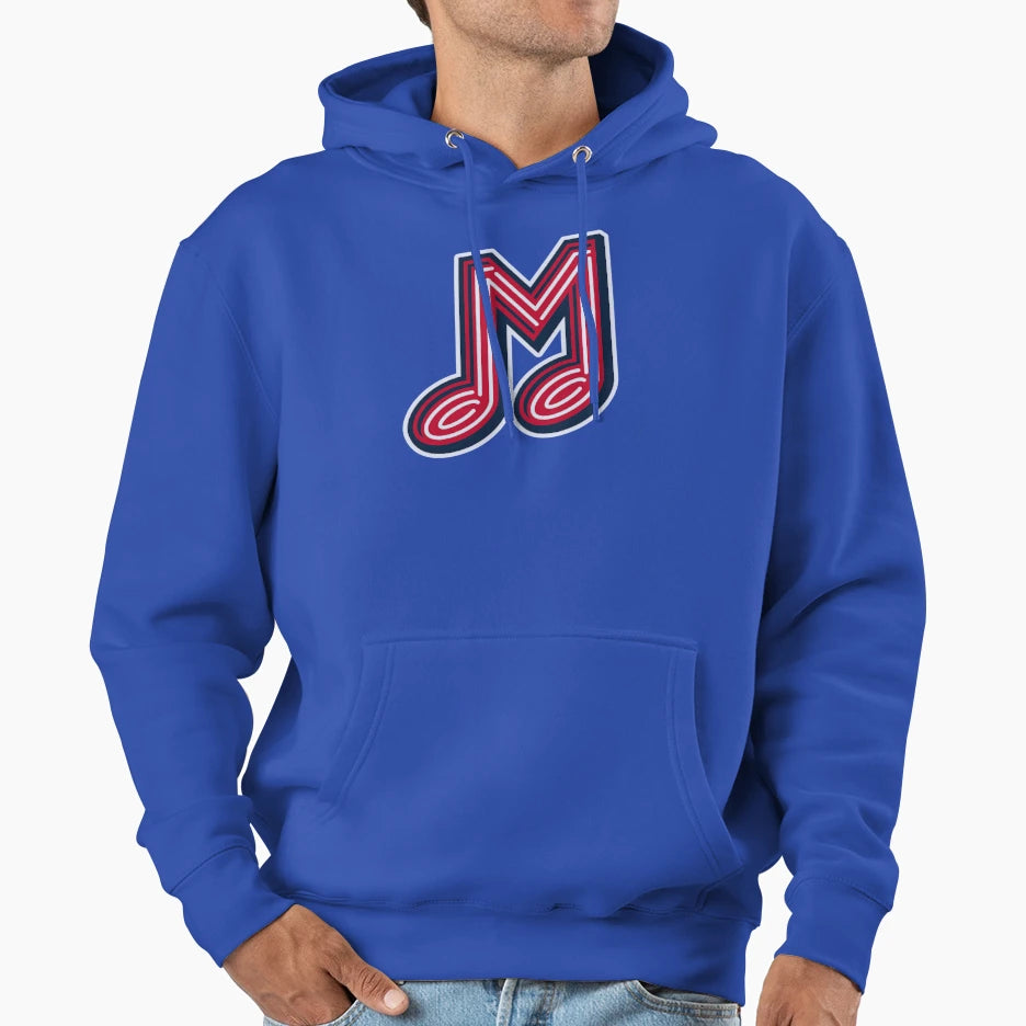 Memphis Music Note M Logo Hoodie - Aesthetic Graphic Men Women - T-Shirt, Sweatshirt, Hoodie