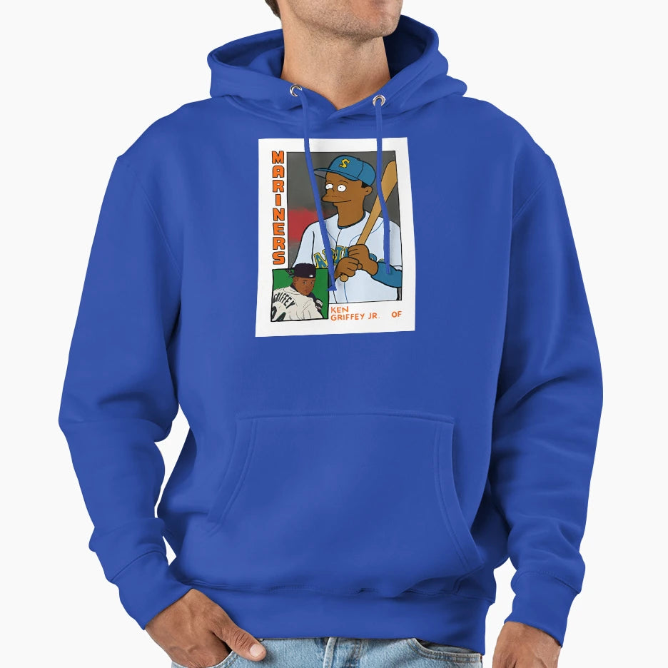 Homer Bat Ken Griffey Jr Simpsons T-Shirt - Aesthetic Graphic Unisex - T-Shirt, Sweatshirt, Hoodie